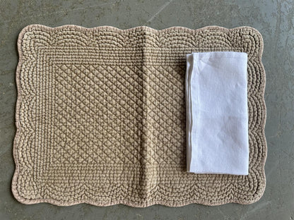 Serviett 100% lin 45x45 cm hvit