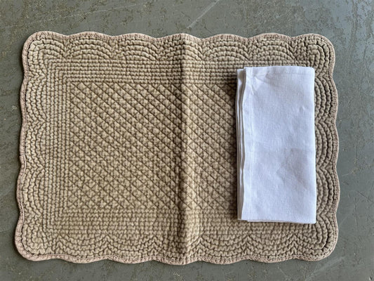 Serviett 100% lin 45x45 cm hvit