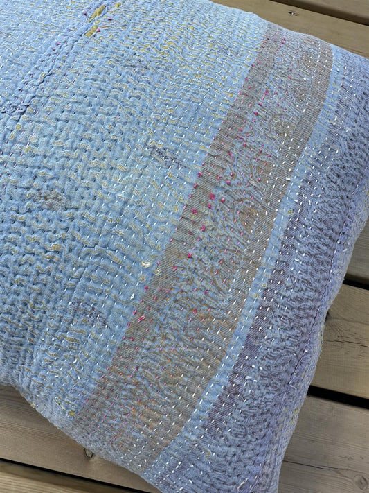 Putetrekk vintage kantha 50x50 cm Nr 121