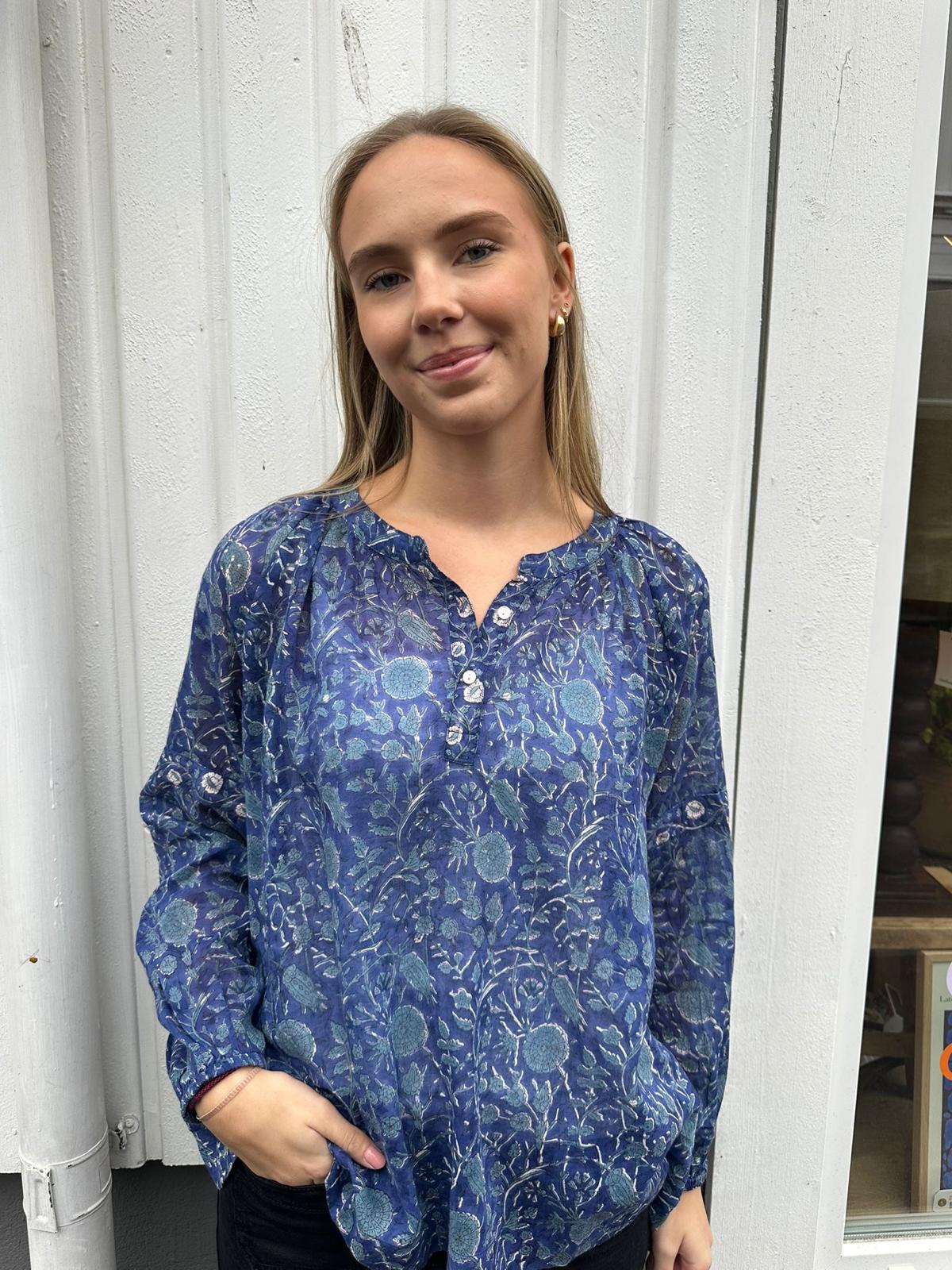 Malou bluse blå