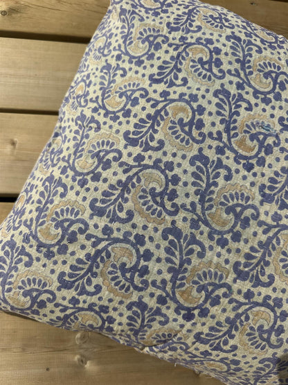 Putetrekk vintage kantha 50x50 cm Nr 119