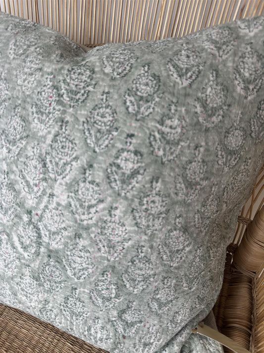 Putetrekk vintage kantha 50x50 cm Nr 110