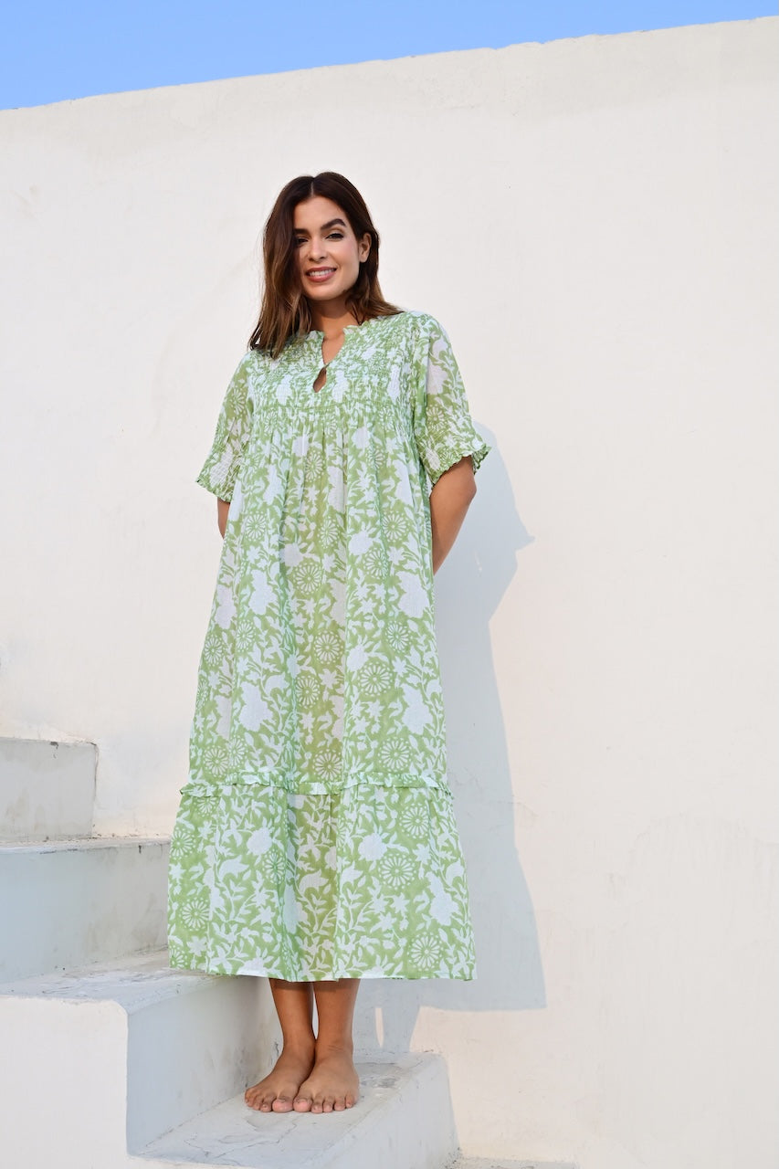 Lyon kjole bobbin grass green