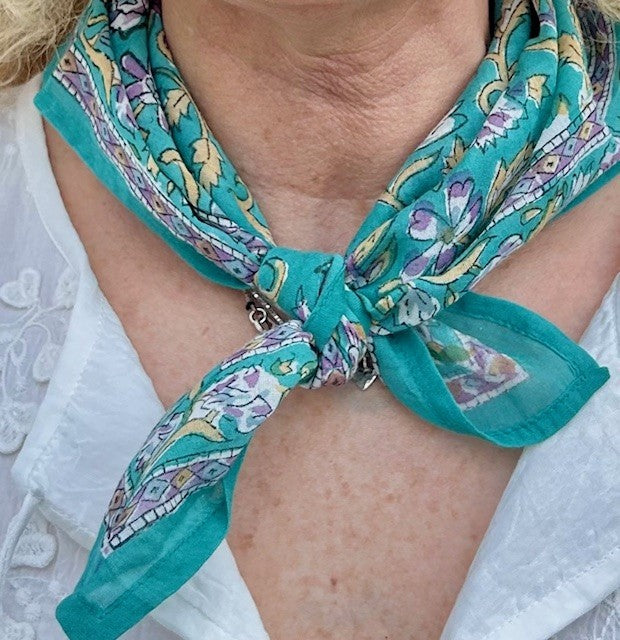Ville Franche lite skjerf jade green
