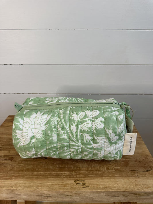 Sminkepung blokktrykket Colette green