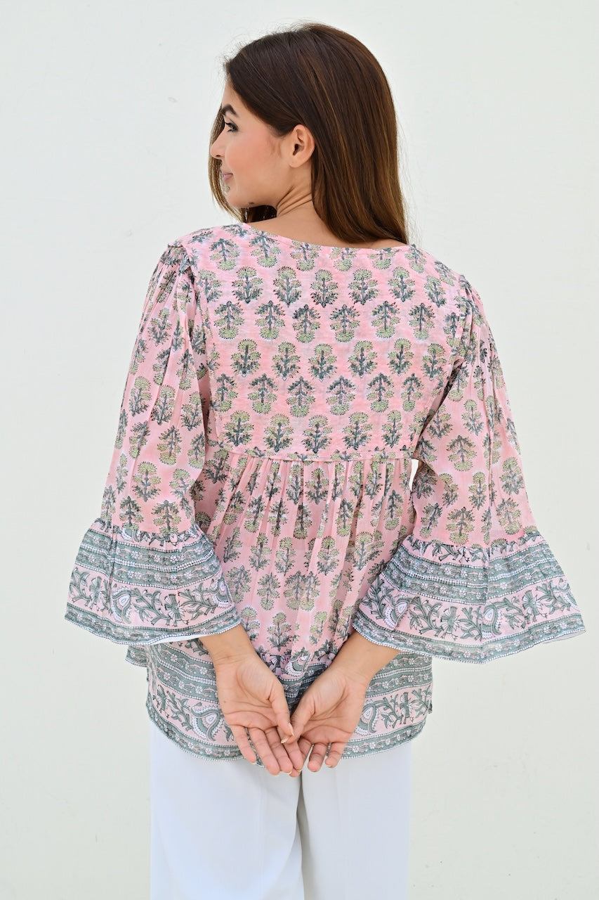 Avignon bluse powder pink