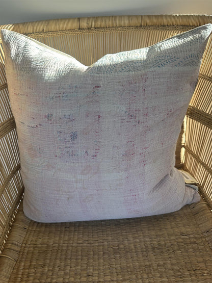 Putetrekk vintage kantha 50x50 cm Nr 103