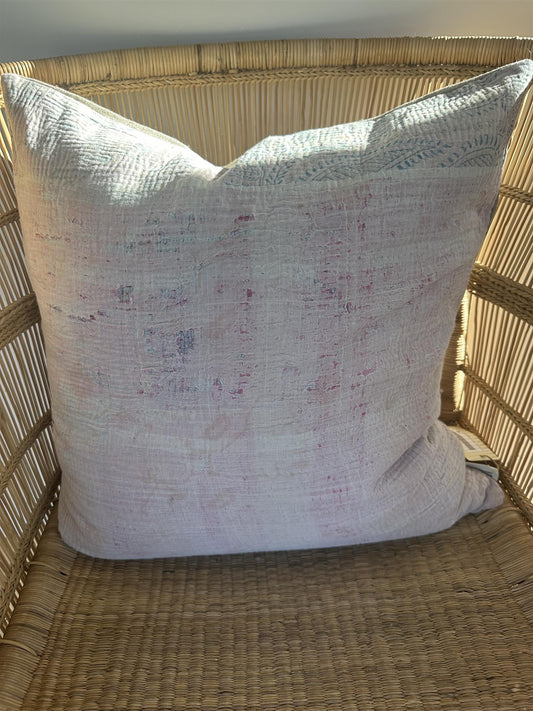 Putetrekk vintage kantha 50x50 cm Nr 103