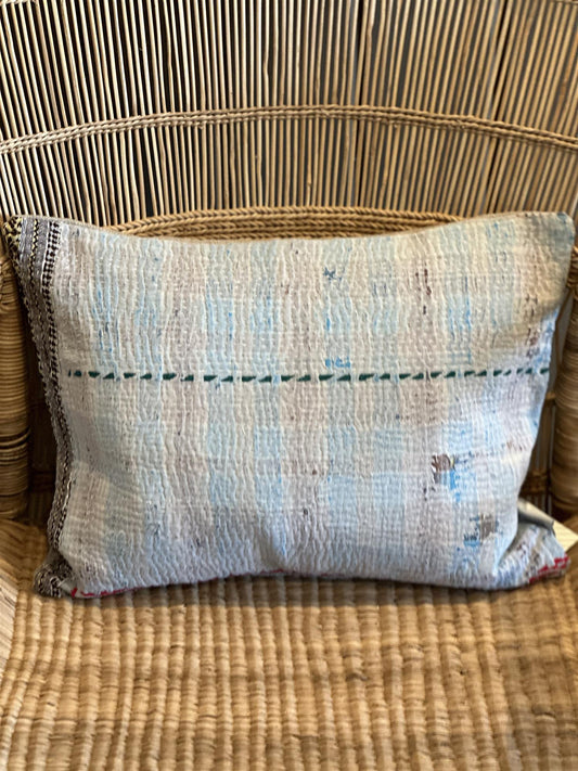 Putetrekk vintage kantha 30 x 40 cm Nr 60