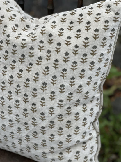 Putetrekk velur Fiori olive rulour