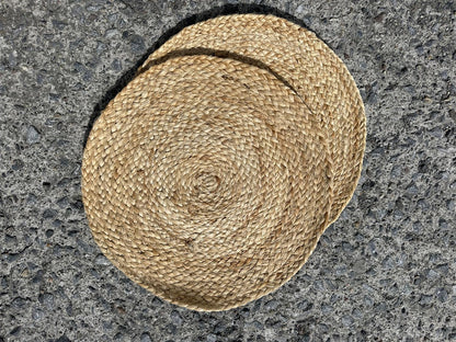 Spisebrikke rund jute