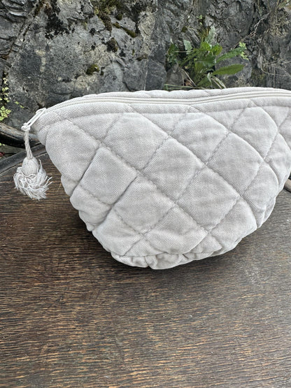 Sminkepung velur 15xH10 cm Grey beige