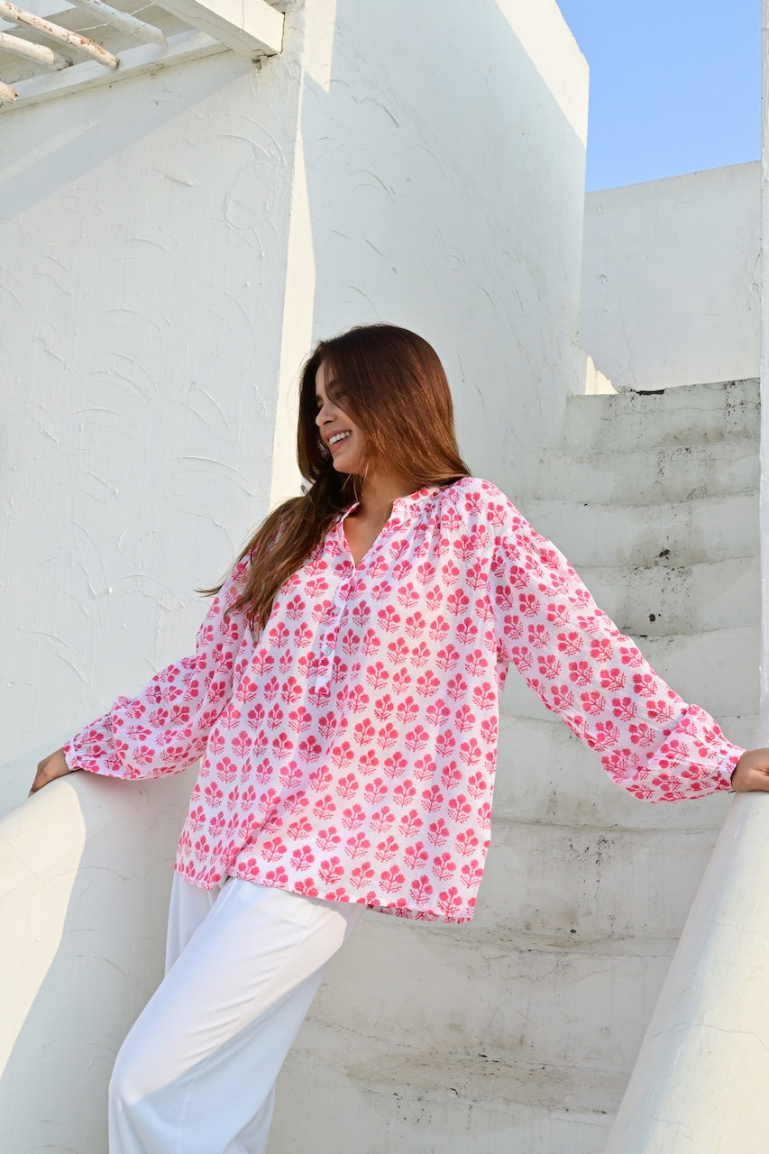 Eze bluse red