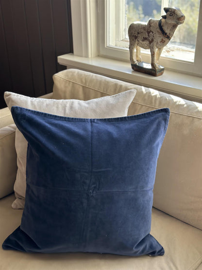 Putetrekk velur 50x50 cm indigo