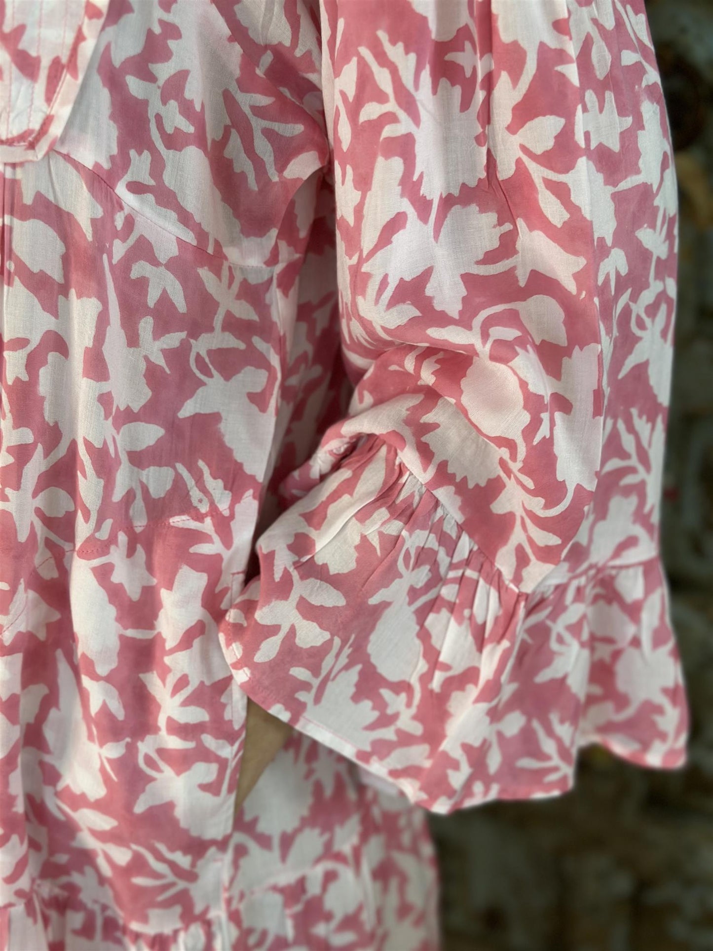 Catalina smekkekjole pink & hvit