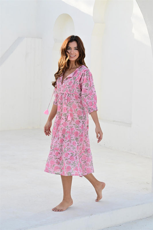 Montpellier smekkekjole bobbin pink
