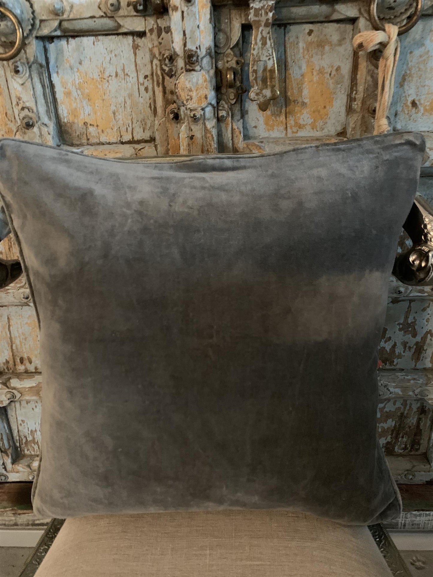 Putetrekk velur 50x50 cm elephant grey