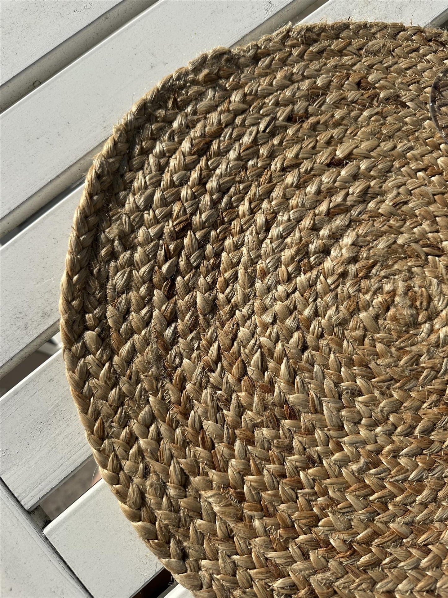 Spisebrikke rund jute
