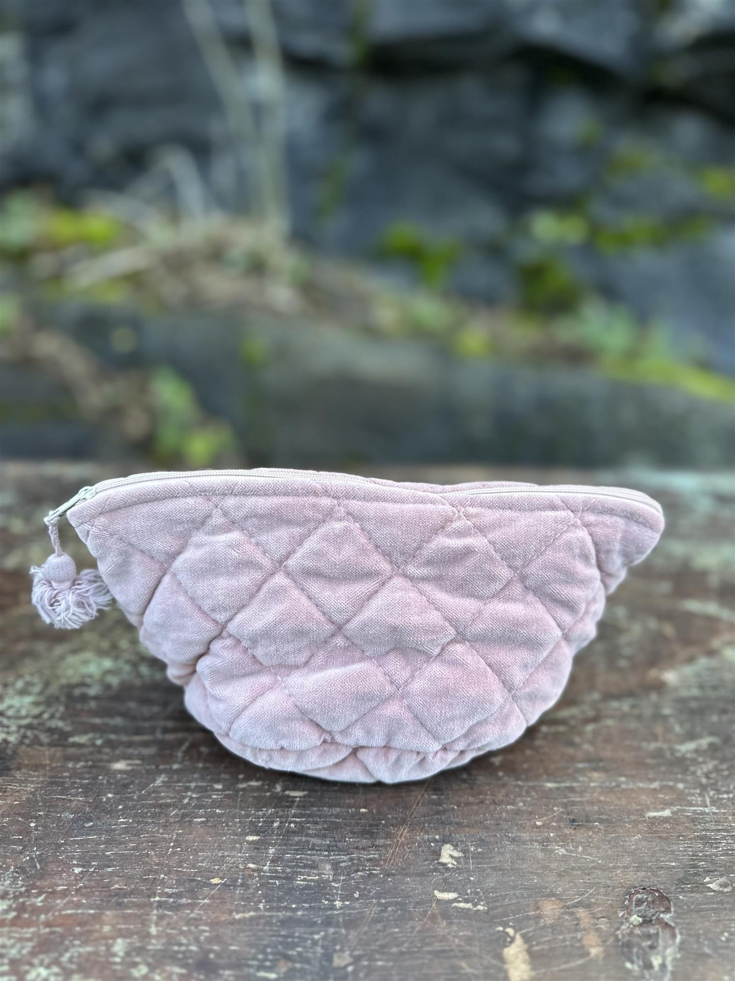 Sminkepung velur 15xH10 cm woodrose