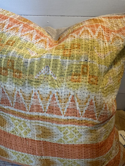 Putetrekk vintage kantha 50x50 cm Nr 117