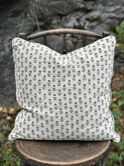 Putetrekk velur Fiori olive rulour