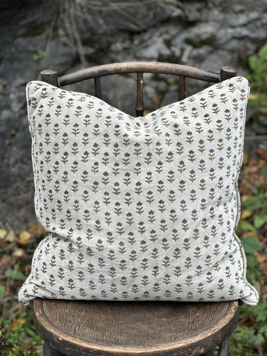 Putetrekk velur Fiori olive rulour