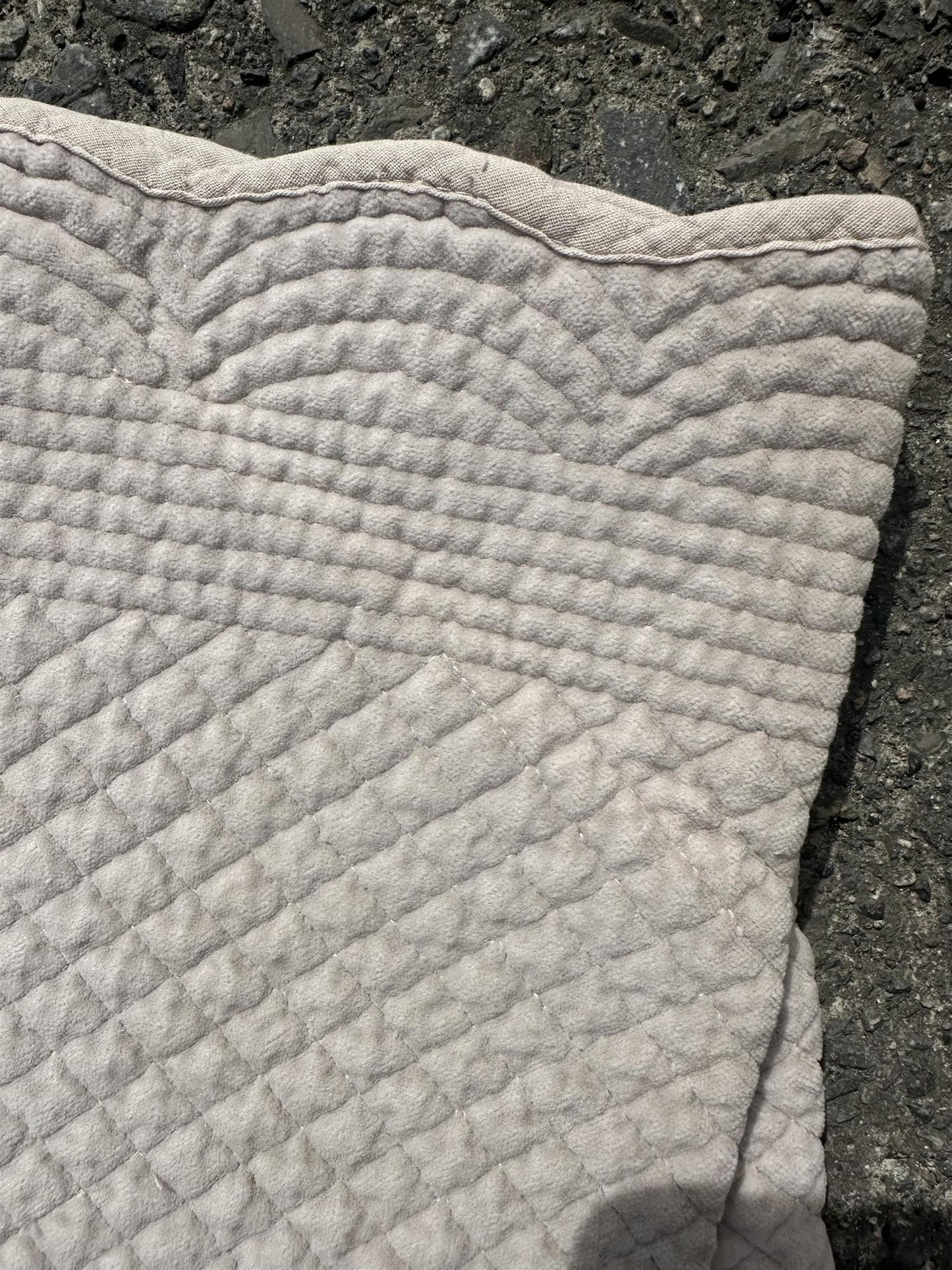 Spisebrikke velur 35x50 cm Grey beige
