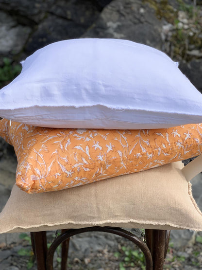 Putetrekk 100% lin 50x50 cm Camel