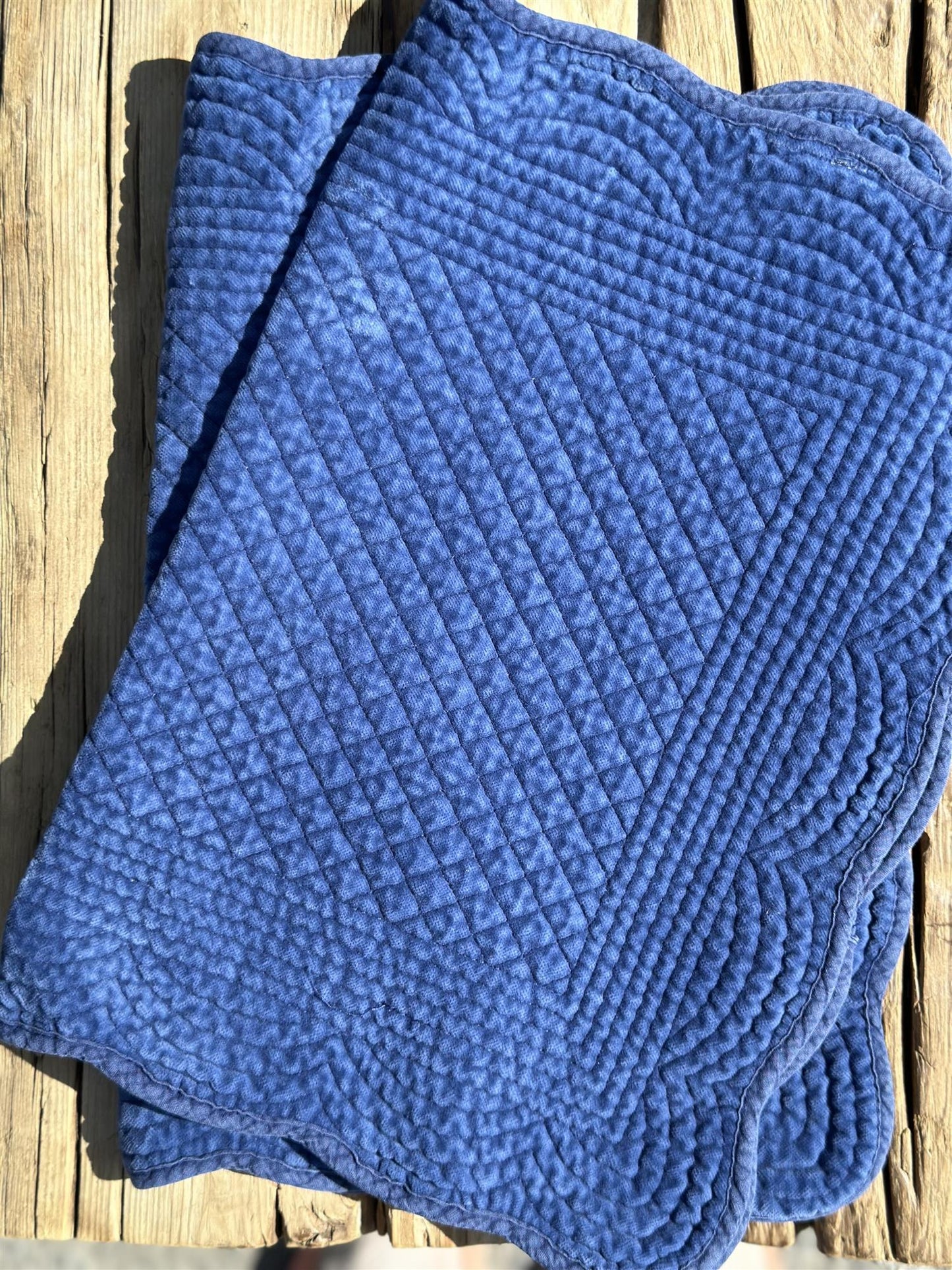 Spisebrikke avlang velur 35x50 cm Navy