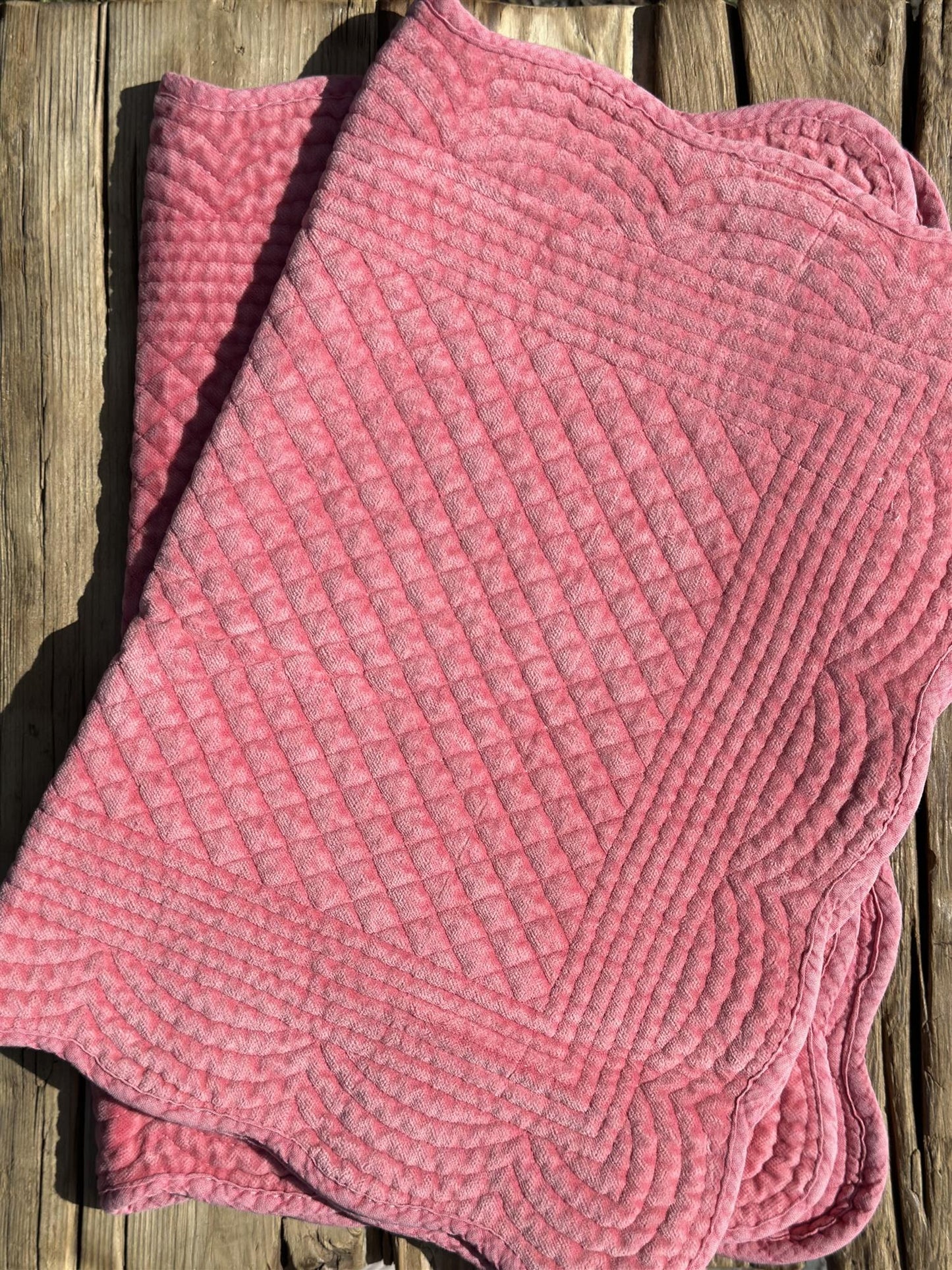 Spisebrikke avlang velur 35x50 cm coral