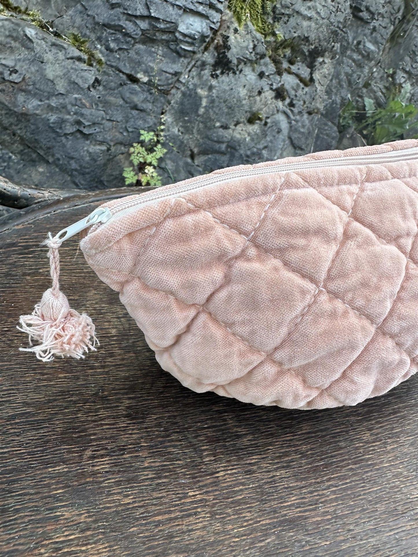 Sminkepung velur 15xH10 cm Peach bloom
