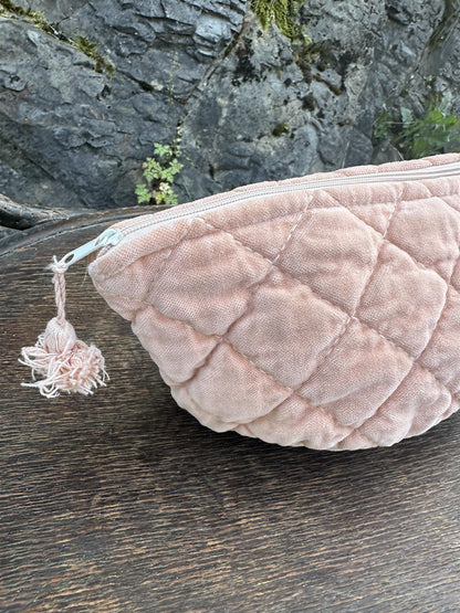 Sminkepung velur 15xH10 cm Peach bloom