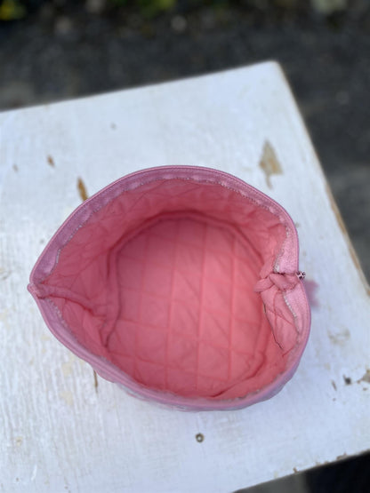 Sminkepung blokktrykket new pink print