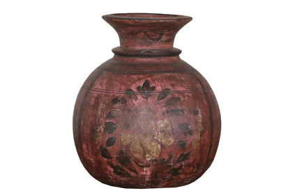 Trepotte malt rosa vintage M H30 cm