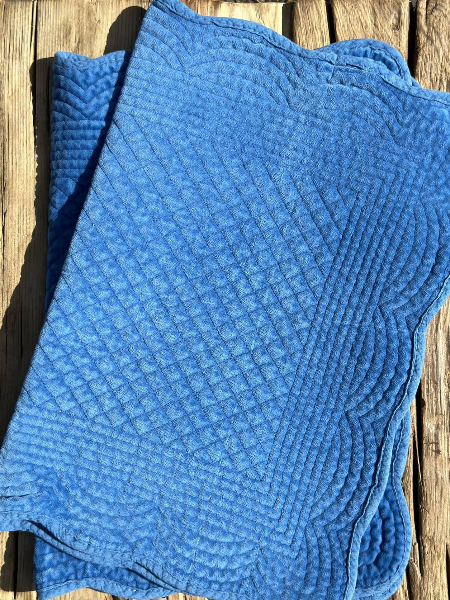 Spisebrikke velur 35x50 cm French blue