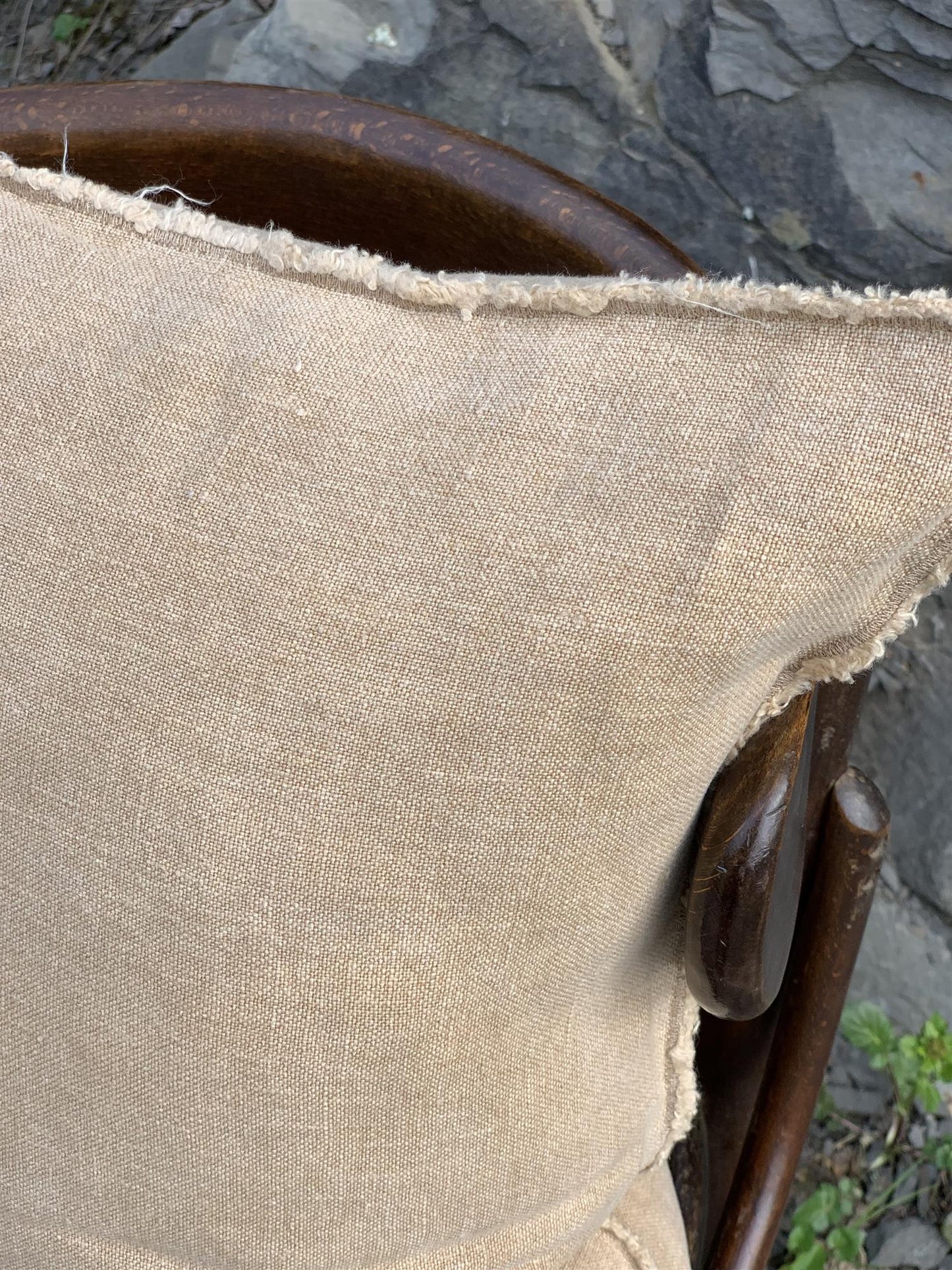 Putetrekk 100% lin 50x50 cm Camel