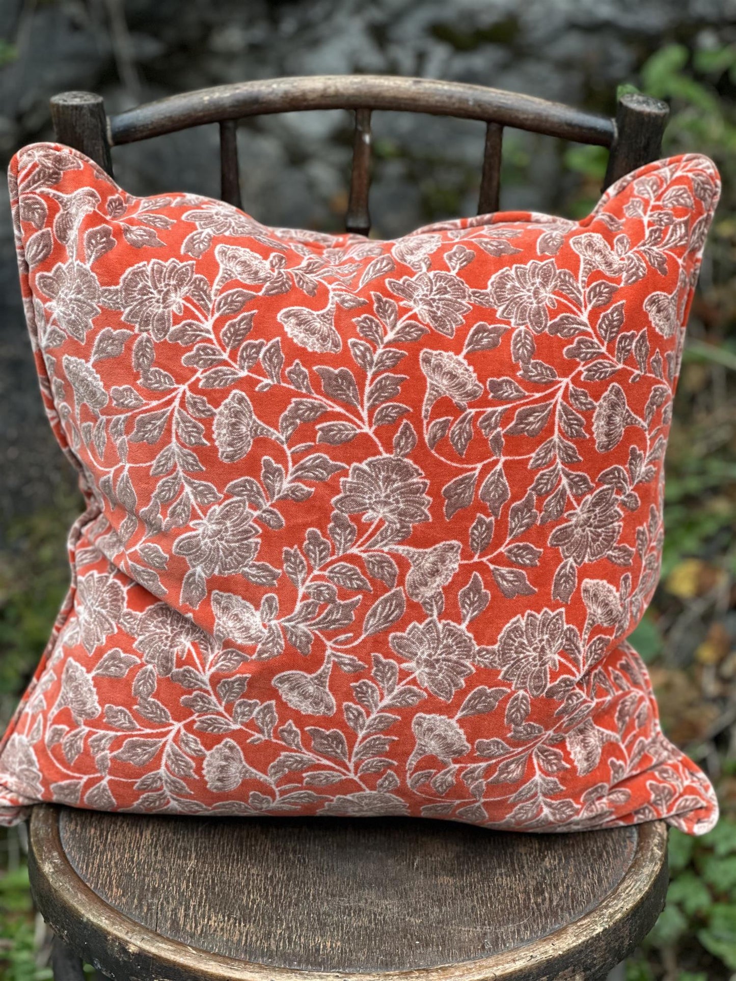 Putetrekk velur Lucca burnt orange
