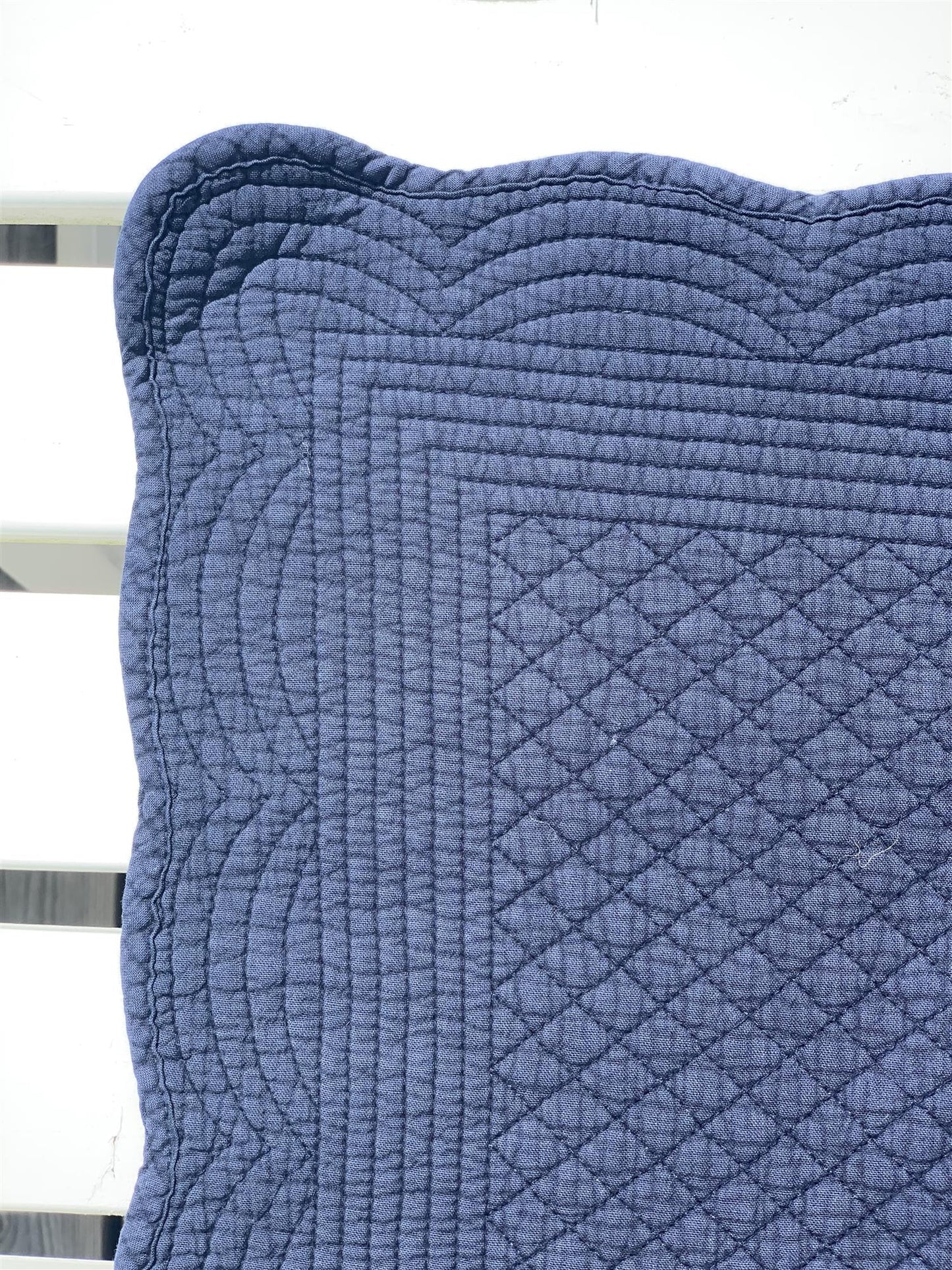 Spisebrikke avlang bomull 35x50 cm Navy