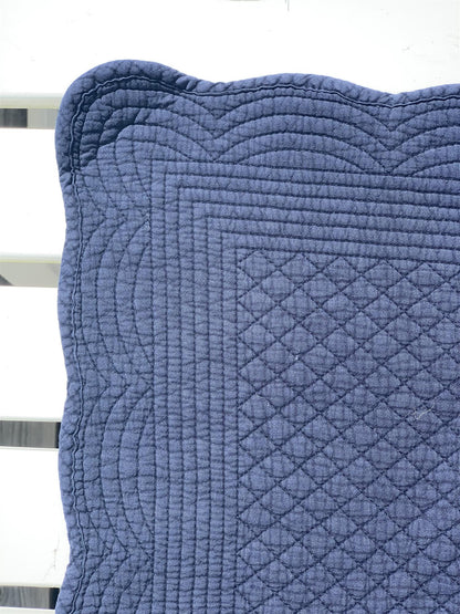 Spisebrikke avlang bomull 35x50 cm Navy