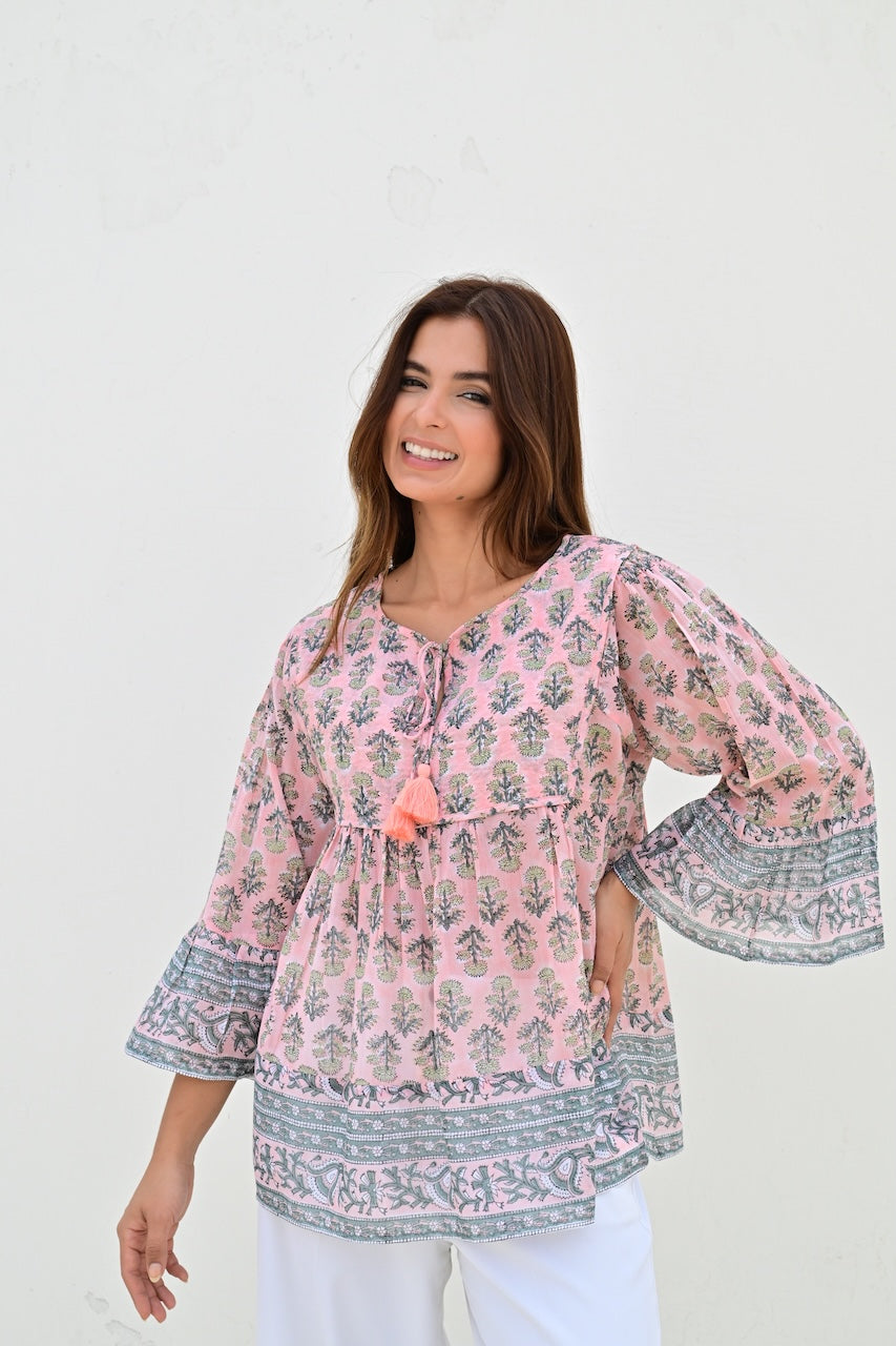 Avignon bluse powder pink