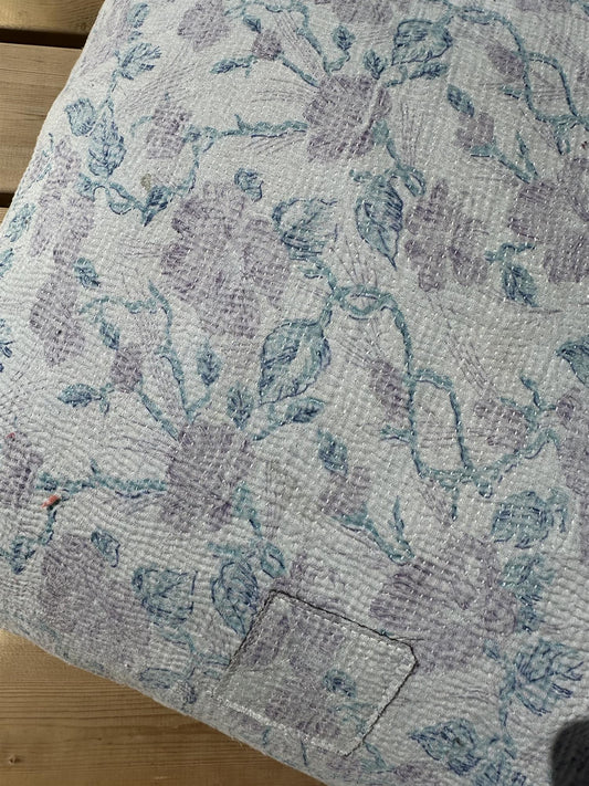 Putetrekk vintage kantha 50x50 cm Nr 118