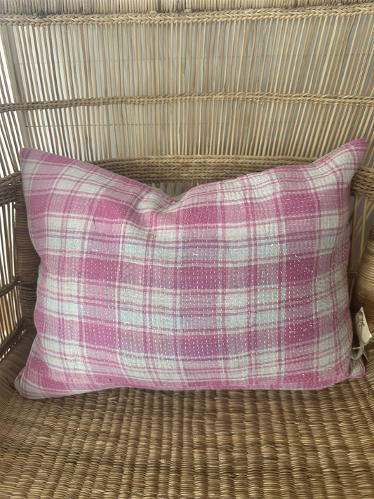 Putetrekk vintage kantha 30 x 40 cm Nr 76
