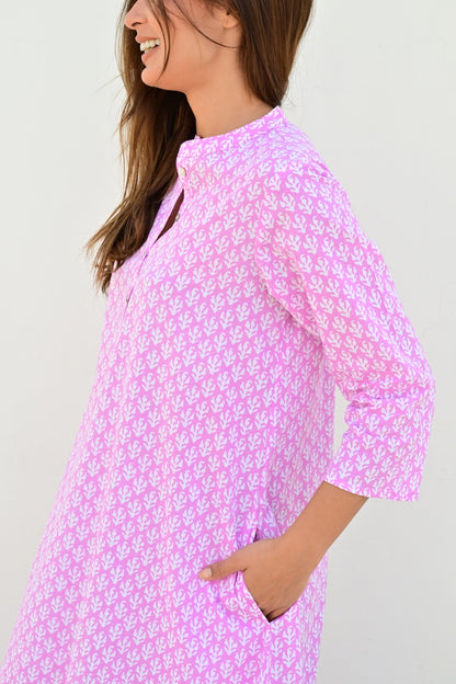 Annabelle lang tunikakjole purple
