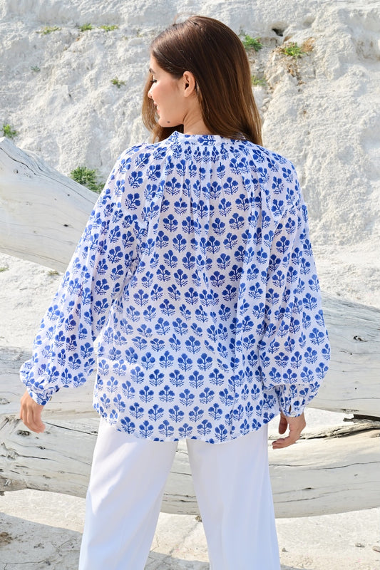 Eze bluse blue