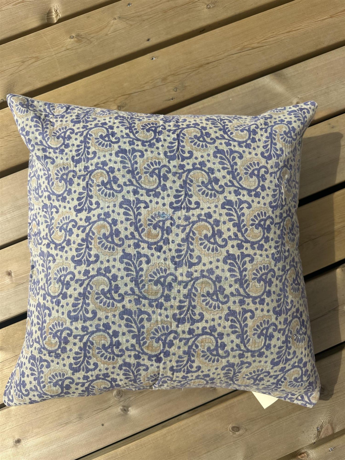 Putetrekk vintage kantha 50x50 cm Nr 119