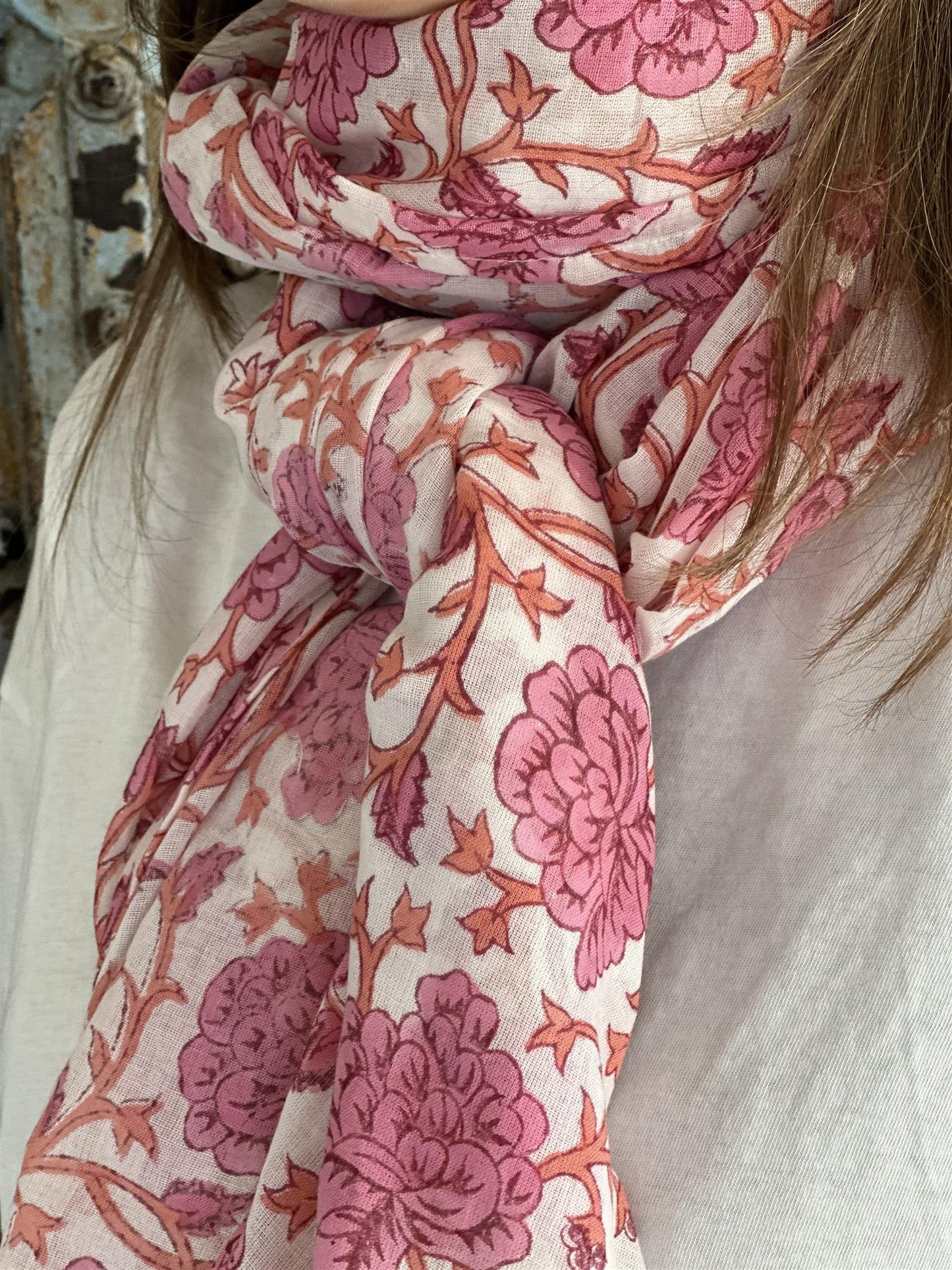 Ann Sarong 100% bomull  rosa