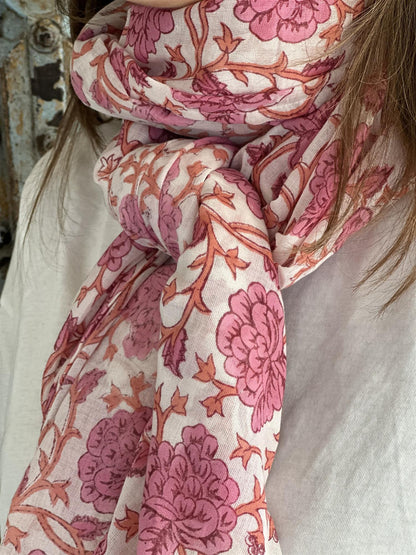 Ann Sarong 100% bomull  rosa
