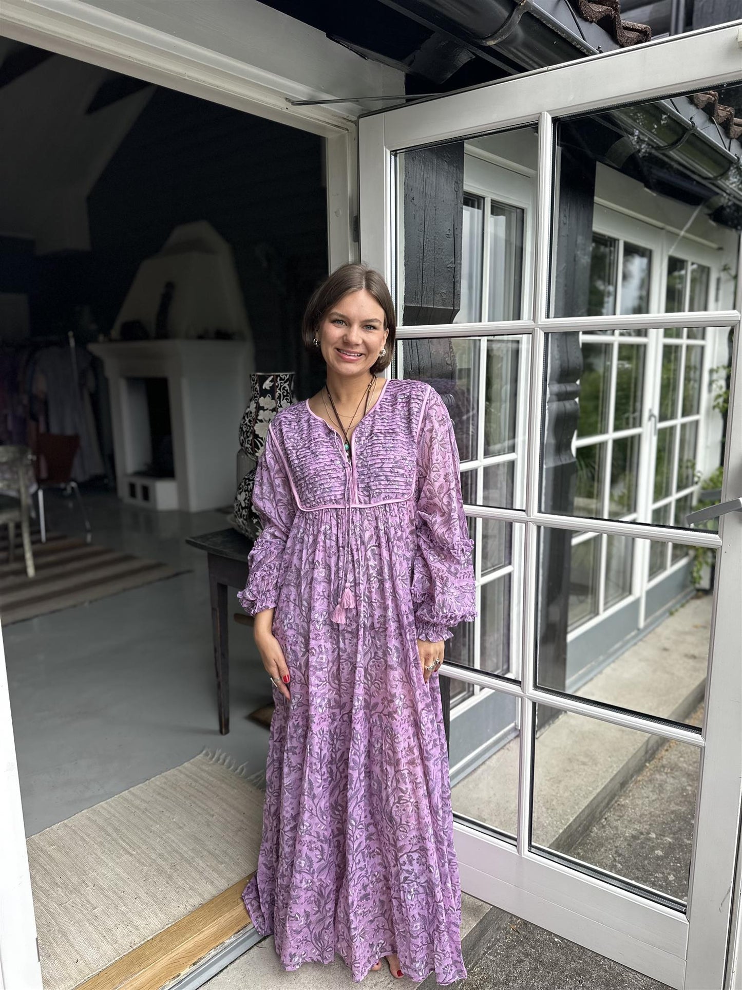 Lene lang smekkejole pink/purple