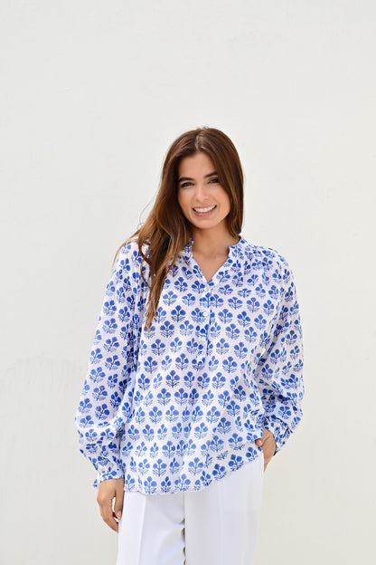 Eze bluse blue