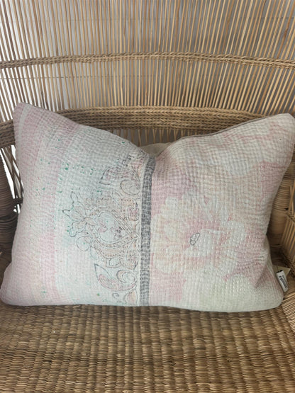 Putetrekk vintage kantha 30 x 40 cm Nr 74